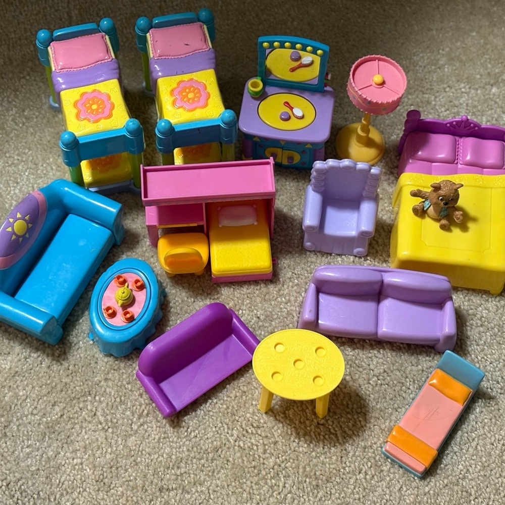 Vintage Dora The Explorer Dollhouse Furniture